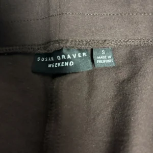 Susan Graver Weekend Brown Cotton Spandex Pants Size S Small