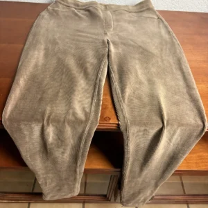 Susan Graver Corduroy Pants Tan Beige XS Women's Straight Leg Zip Hem