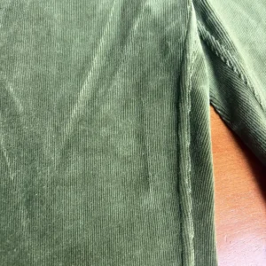 Susan Graver Green Corduroy Pants XS Olive Stretch Pull-On Trousers – photo 2