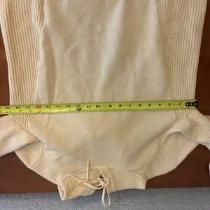 Marled Reunited Clothing Yellow Hooded Knit Sweater Small S Pastel – photo 5