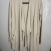 Barefoot Dreams Cozychic Lite Open Front Cardigan Sweater Beige S/M Style 903