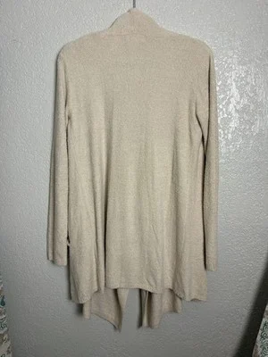 Barefoot Dreams Cozychic Lite Open Front Cardigan Sweater Beige S/M Style 903 – photo 3