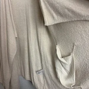 Barefoot Dreams Cozychic Lite Open Front Cardigan Sweater Beige S/M Style 903 – photo 6