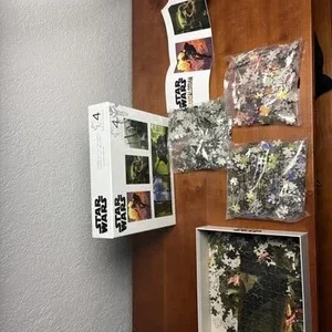Star Wars The Mandalorian 4-Puzzle Set Buffalo Games Grogu Din Djarin