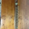 Vintage Wood Tie Rack Belt Organizer Wall Mount Brass Hooks Metal Pegs