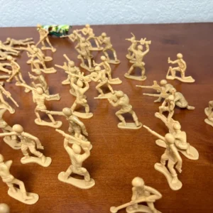 MPC Tim Mee Vintage Plastic Army Men Soldier Lot Camo Tent Tan Green 120+pc – photo 11
