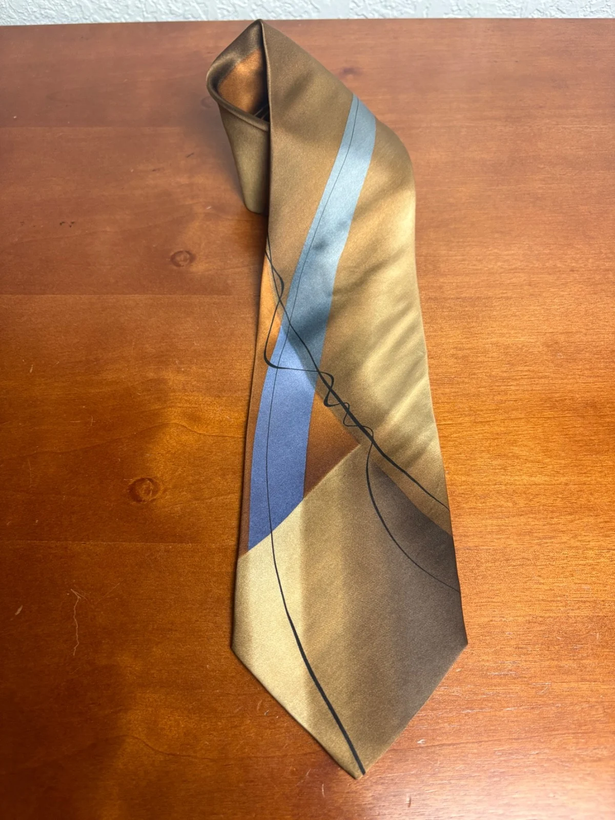 J Garcia 100% Silk Tie Volcano Collection Thirty-Four Abstract Vintage 2003