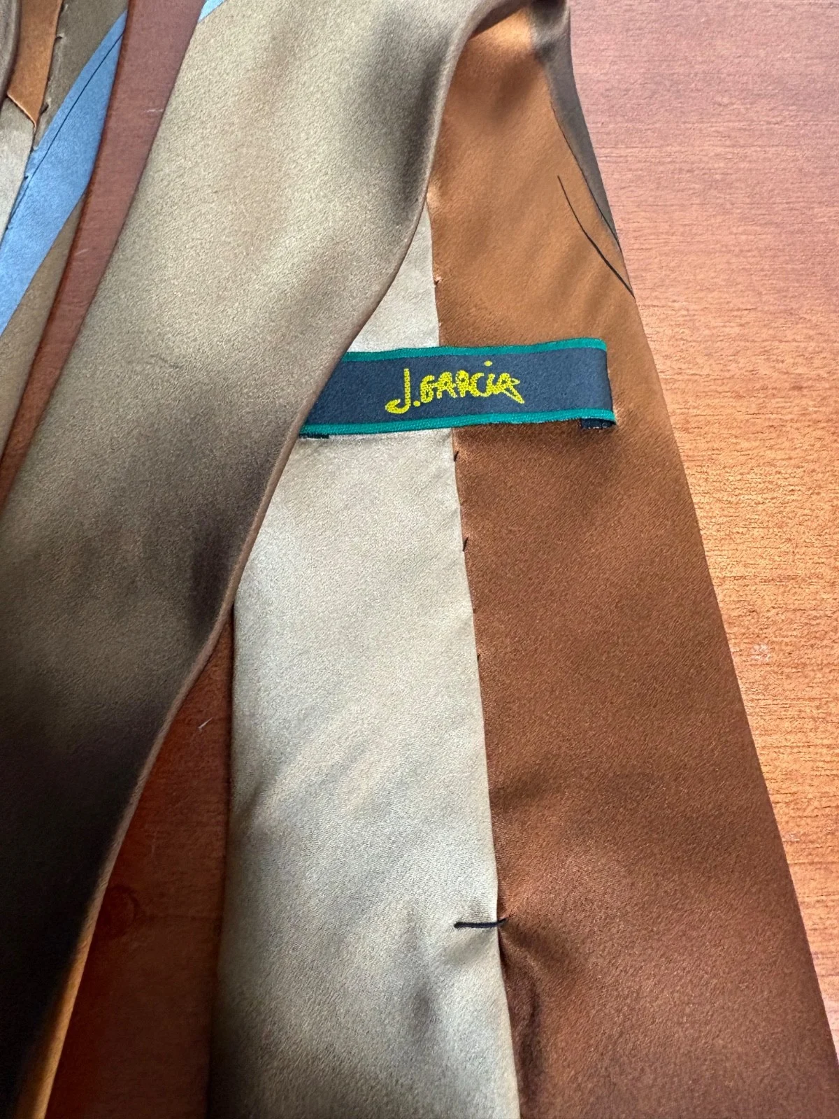 J Garcia 100% Silk Tie Volcano Collection Thirty-Four Abstract Vintage 2003 – photo 8