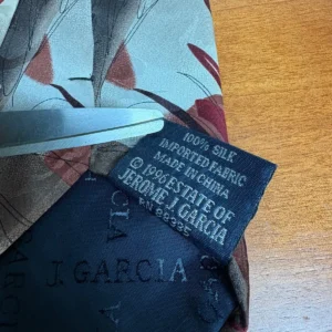 J Garcia 100% Silk Tie Green Tree Collection Thirty Abstract Vintage 1996 – photo 6