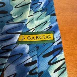 J. Garcia Silk Tie 1996 Estate of Jerome J Garcia Vintage Abstract Blue Wave – photo 11