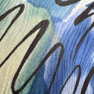 J. Garcia Silk Tie 1996 Estate of Jerome J Garcia Vintage Abstract Blue Wave – photo 5
