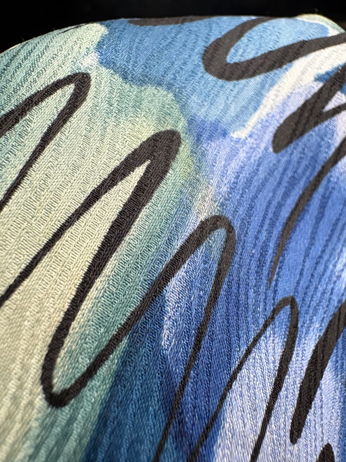 J. Garcia Silk Tie 1996 Estate of Jerome J Garcia Vintage Abstract Blue Wave – photo 5