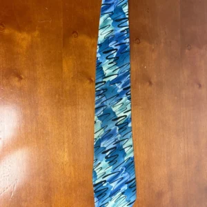 J. Garcia Silk Tie 1996 Estate of Jerome J Garcia Vintage Abstract Blue Wave – photo 8