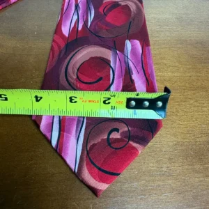 J. Garcia South of the Border Collection 38 Silk Tie Abstract Red Pink Swirl – photo 5