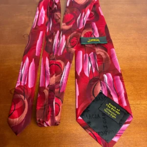 J. Garcia South of the Border Collection 38 Silk Tie Abstract Red Pink Swirl – photo 6