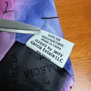 J. Garcia Hieroglyphics Collection 40 Silk Tie Abstract Purple Pink Blue 2005 – photo 5