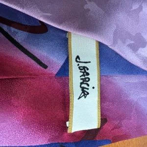 J. Garcia Hieroglyphics Collection 40 Silk Tie Abstract Purple Pink Blue 2005 – photo 7