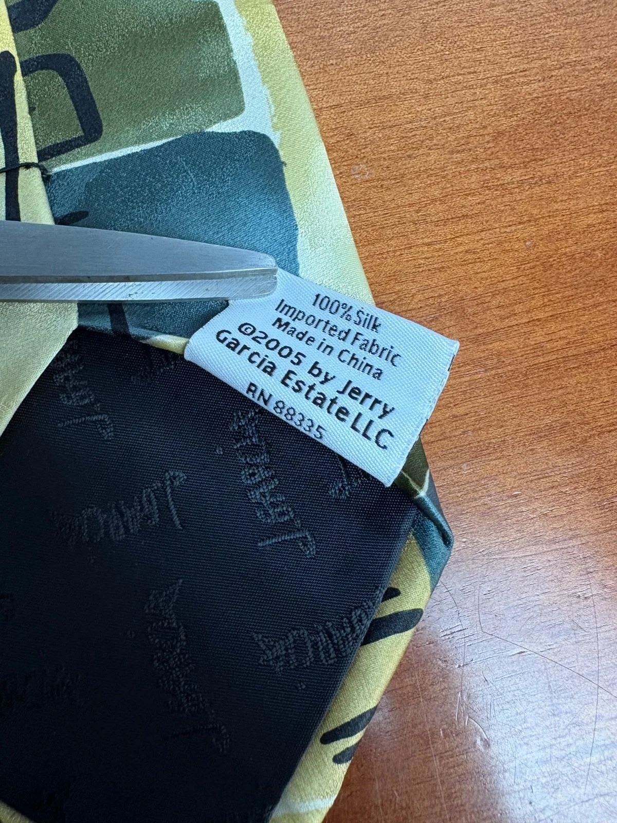 J. Garcia Robot Neurosis Collection 41 Silk Tie Vintage Abstract Yellow Green – photo 5