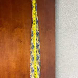 J. Garcia Red Meadow Collection 41 Silk Tie Abstract Yellow Blue Geometric 2005 – photo 7