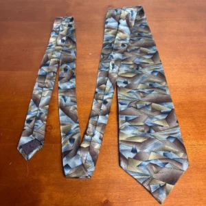 J. Garcia The Blue Iceberg Collection 15 Silk Tie Vintage Abstract Grey 1996 – photo 3