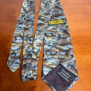 J. Garcia The Blue Iceberg Collection 15 Silk Tie Vintage Abstract Grey 1996 – photo 5