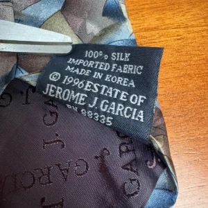 J. Garcia The Blue Iceberg Collection 15 Silk Tie Vintage Abstract Grey 1996 – photo 6