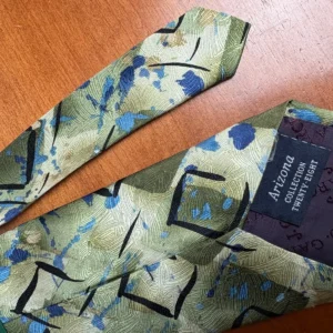 J. Garcia Arizona Collection 28 Silk Tie Vintage Abstract Green Blue 1996 – photo 11