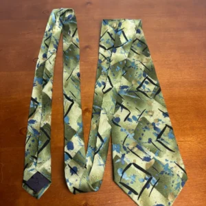 J. Garcia Arizona Collection 28 Silk Tie Vintage Abstract Green Blue 1996 – photo 3