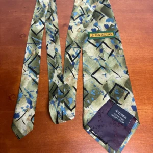 J. Garcia Arizona Collection 28 Silk Tie Vintage Abstract Green Blue 1996 – photo 5