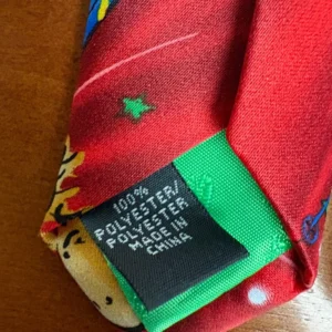 J. Garcia Cartoon Limbo Collection 64 Christmas Tie Sking Santa Reindeer Red – photo 4