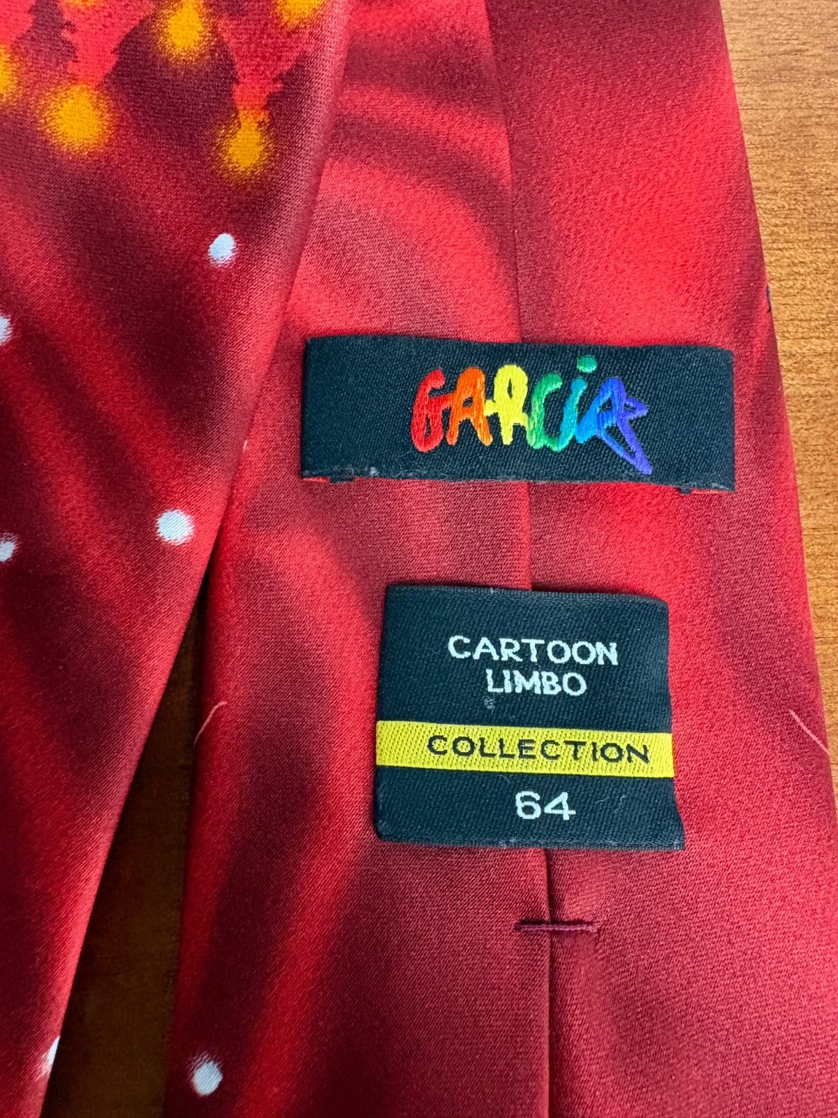 J. Garcia Cartoon Limbo Collection 64 Christmas Tie Sking Santa Reindeer Red – photo 6