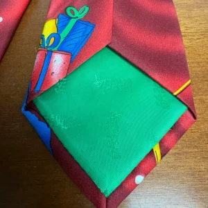 J. Garcia Cartoon Limbo Collection 64 Christmas Tie Sking Santa Reindeer Red – photo 7