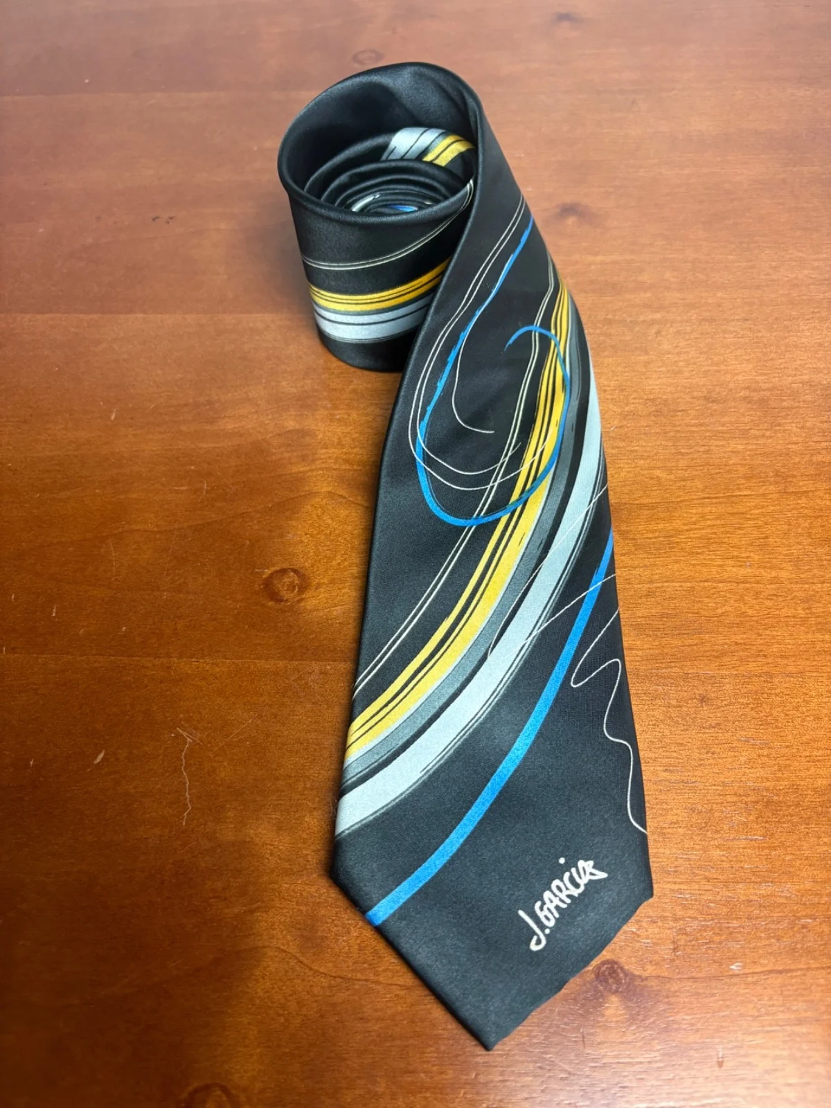 J. Garcia Snail Garden Collectors Edition Necktie Artist Proof No 2014 Black