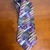 J. Garcia Silk Necktie "Zoot" Collection Fifty-Four Purple Abstract Art Tie