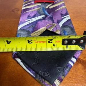 J. Garcia Silk Necktie "Zoot" Collection Fifty-Four Purple Abstract Art Tie – photo 7