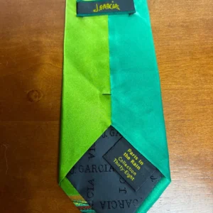 . Garcia "Paris in the Rain" Silk Necktie Vintage 2004 Abstract Green 3.75" – photo 5