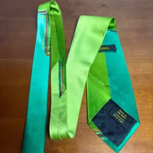 . Garcia "Paris in the Rain" Silk Necktie Vintage 2004 Abstract Green 3.75" – photo 8
