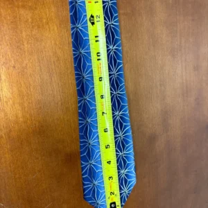 J. Garcia Silk Tie "Aztec Objects" Collection Fifty-Four Blue Geometric 58" – photo 11