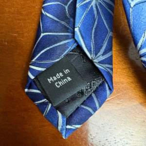 J. Garcia Silk Tie "Aztec Objects" Collection Fifty-Four Blue Geometric 58" – photo 4