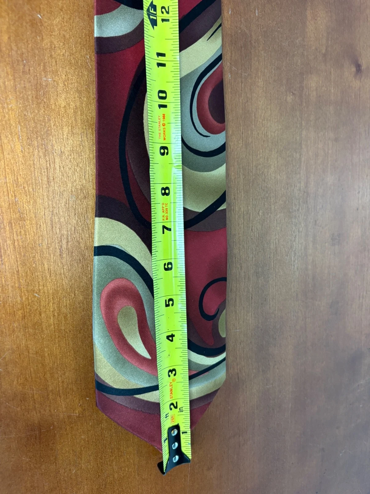 Jerry Garcia Virtual Reality Ape Silk Neck Tie Abstract Swirl Red Gold 2005 – photo 11