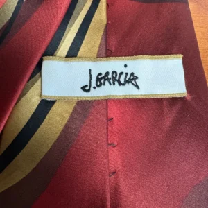 Jerry Garcia Virtual Reality Ape Silk Neck Tie Abstract Swirl Red Gold 2005 – photo 7