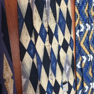 Lot of 3 Zoni Inc. Men's Silk Ties Geometric Chevron Harlequin Retro Prints – photo 12