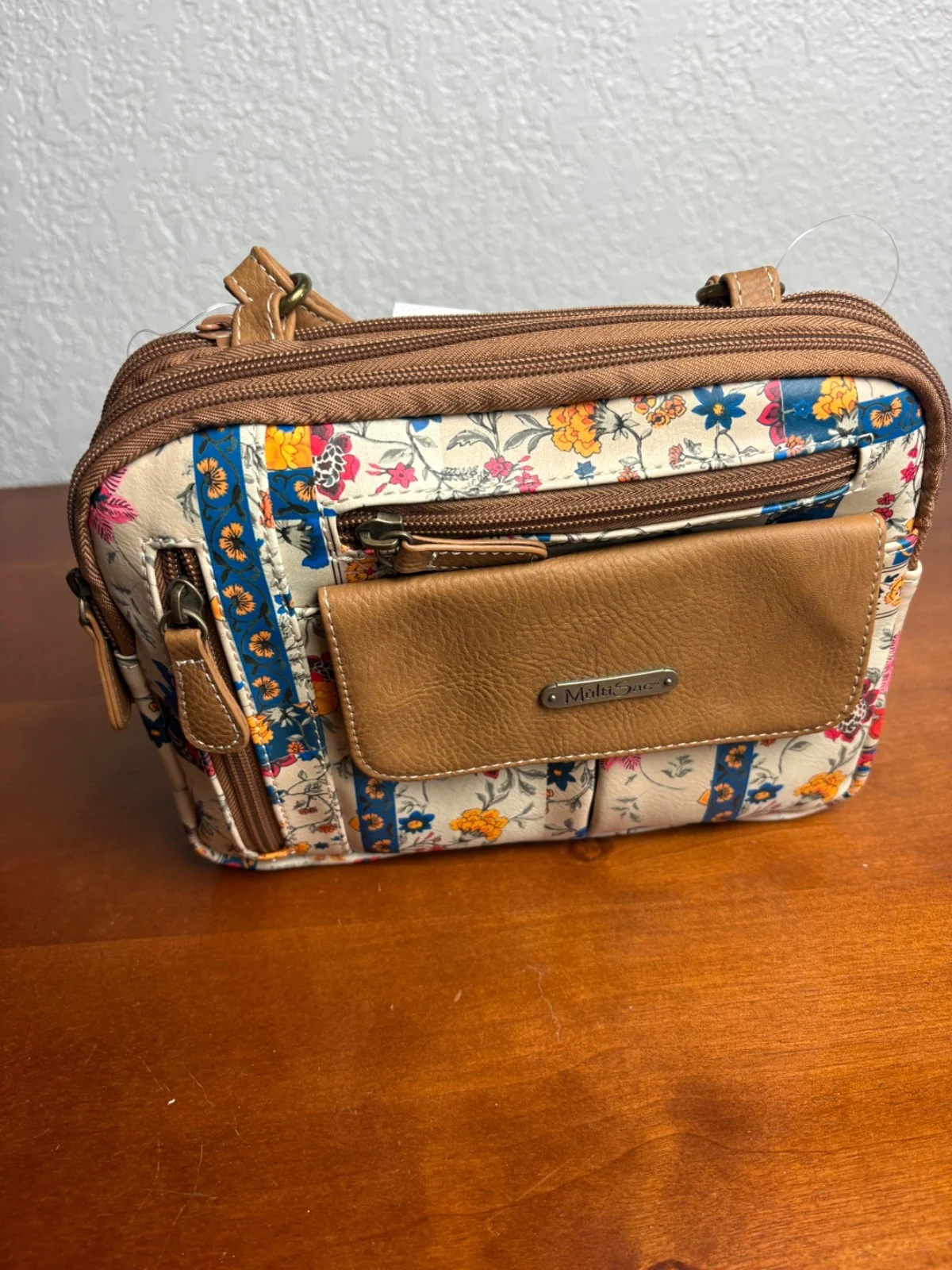 MultiSac Floral Patchwork Crossbody Bag Convertible Shoulder Sling Hip Purse NWT – photo 2