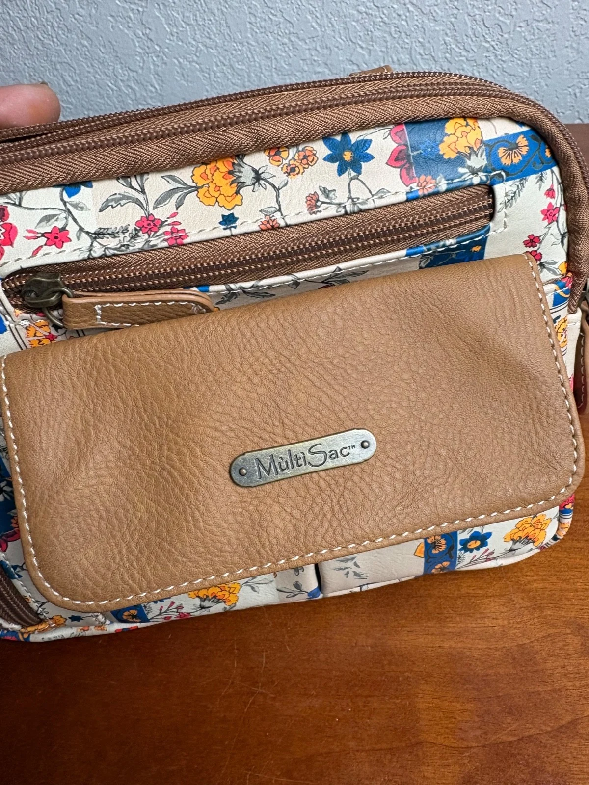 MultiSac Floral Patchwork Crossbody Bag Convertible Shoulder Sling Hip Purse NWT – photo 8