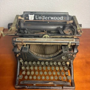 Vintage Underwood Standard Typewriter No. 5 - Antique Desktop Typewriter As-is