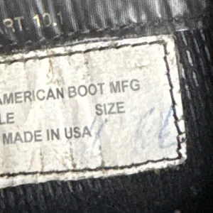 All American Boot Mfg Black Leather Firefighter Duty Boots Vibram Sole 11 EE USA – photo 14