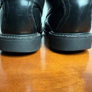 All American Boot Mfg Black Leather Firefighter Duty Boots Vibram Sole 11 EE USA – photo 6