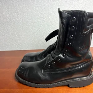 All American Boot Mfg Black Leather Firefighter Duty Boots Vibram Sole 11 EE USA – photo 7