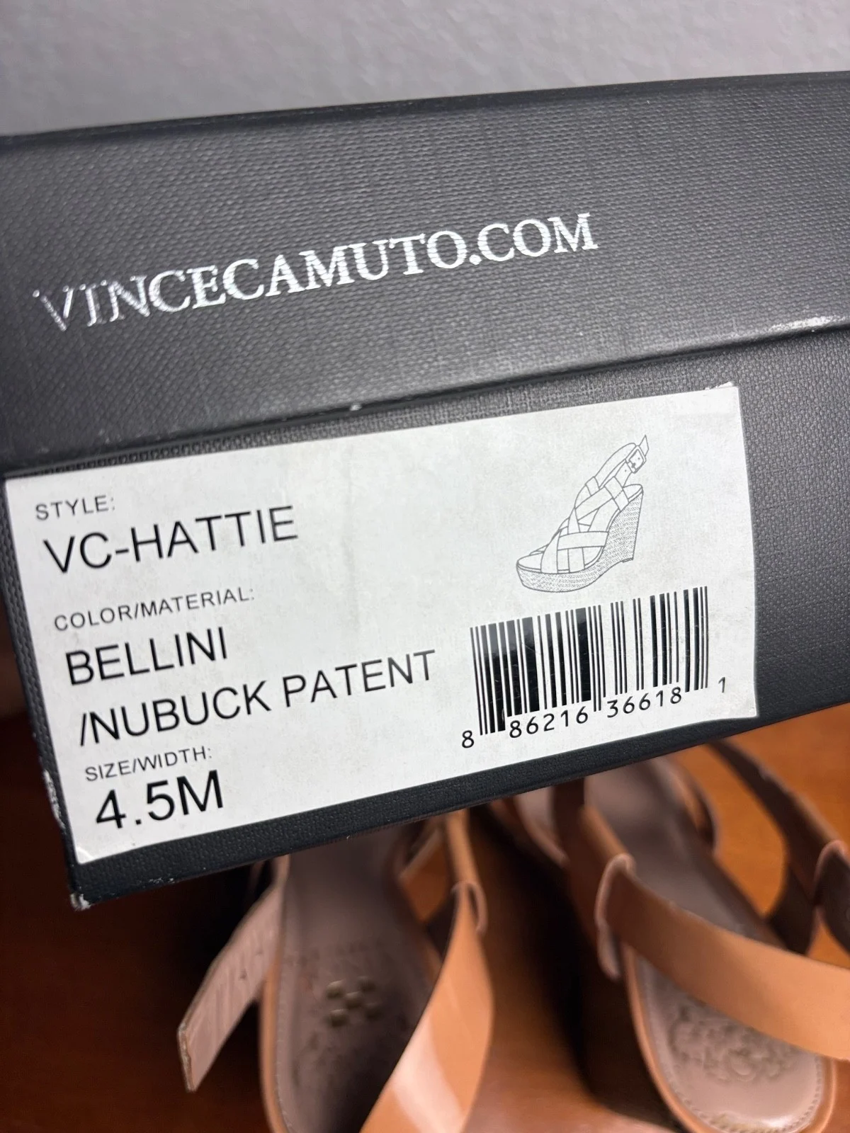 Vince Camuto VC-HATTIE Bellini Patent Strappy Platform Wedge Sandals Size 4.5M – photo 11