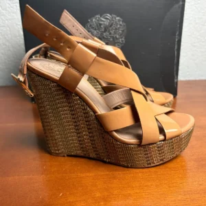 Vince Camuto VC-HATTIE Bellini Patent Strappy Platform Wedge Sandals Size 4.5M – photo 3